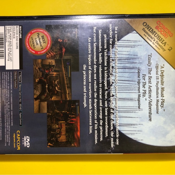 PS2 Game Bundle 4x: Devil May Cry, Final Fantasy X, Onimusha, Kya Dark Beginning - Picture 9 of 14